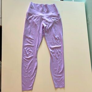Nike Universal Dri-Fit Leggings with Pockets, Lilac, Size M